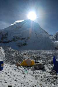 Everest Base camp, Nepal. Gianfranco Parati's tent